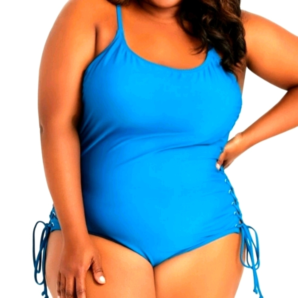 SUN & SEA Lace‎ Up 1 piece swimsuit
